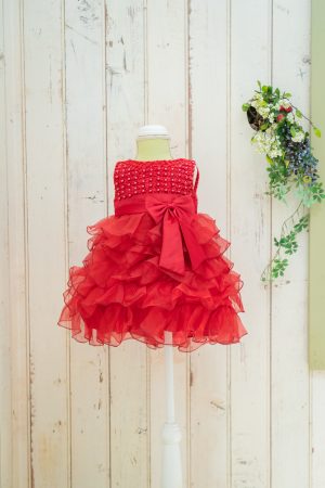 レッドフリルドレス80cm