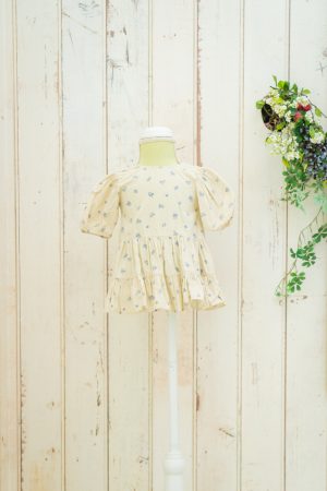 お花柄のチュニックワンピース80cm