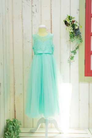 ミントグリーンドレス120cm