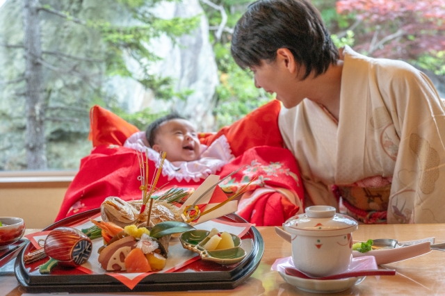 お食い初め 百日祝い