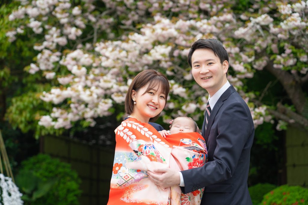 お宮参り 家族写真