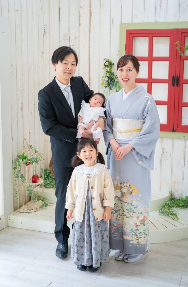 お宮参り撮影 家族写真