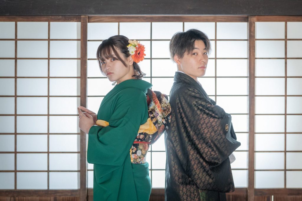 成人式撮影　兄妹