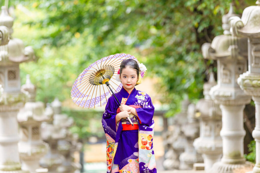 馬絹神社にて七五三撮影 7歳さん