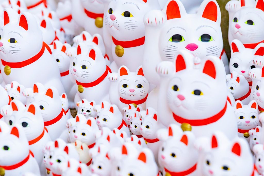 豪徳寺の招き猫